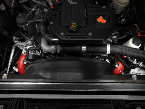 aFe BladeRunner 3in & 3-1/2in AL Hot and Cold Charge Pipe Kit Red RAM Diesel Trucks 25-26 L6-6.7L - 46-20814-R
