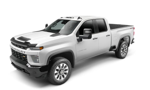 AVS 20-22 Chevrolet Silverado 2500 HD Aeroskin Low Profile Hood Shield - Matte Black - 377187