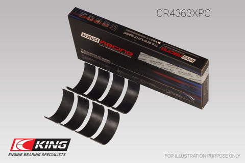 King Engine Bearings GM 134 DOHC Ecotec 2.2L (Size 1.0) Connecting Rod Bearing Set - CR4363XPC010