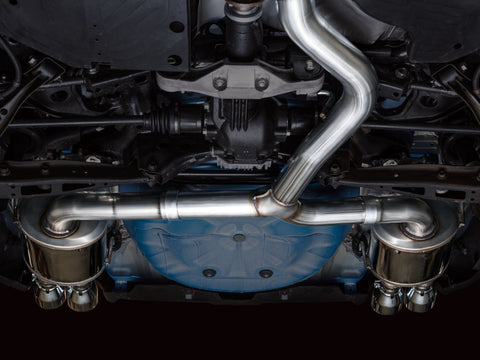 AWE Tuning 2022+ VB Subaru WRX Touring Edition Exhaust - Chrome Silver Tips - 3015-42979