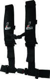 DragonFire Racing Harness H-Style- 4-Point- EZ-Adjust- 3in Buckle- Black - 522046