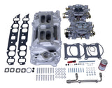 Edelbrock Dual Quad Kit Performer RPM Air Gap BBC Oval Port - 2065