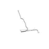 MagnaFlow Cat Back, SS, 2.5in, Street, Single Straight Pass. Polished 4in Tip, 2015 Ford Fusion 2.5L - 19096