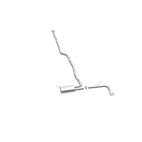 MagnaFlow Cat Back, SS, 2.5in, Street, Single Straight Pass. Polished 4in Tip, 2015 Ford Fusion 2.5L - 19096