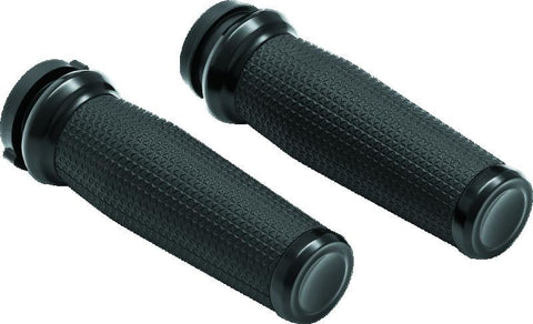 Kuryakyn Thresher Grips Throttle-By-Wire Black - 5943