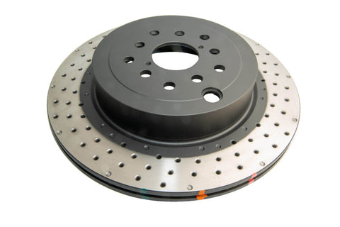 DBA 04-17 Subaru WRX STi Rear Cross Drilled/Dimpled 4000 XD Series Rotor - DBA43051XD-10