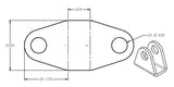 Ridetech Rod End Bracket .87 Wide - 90000076
