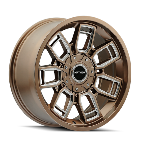 Mayhem 8118 Ordinance 20x9 / 5x127/139.7 BP / 87.1mm Hub Matte Bronze Wheel w/ Milled Spokes - 8118-2952MZ