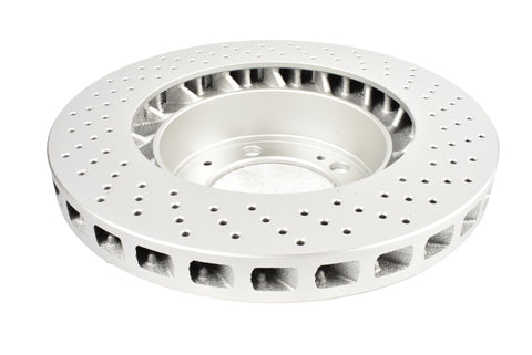 DBA 94-95 Porsche 911 Carrera 4 (Excl Turbo Look) Front Left En-Shield OE Drilled Rotor - DBA3272OEXL