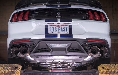 Stainless Works 2020 Ford GT500 Legend Catback X-Pipe Exhaust Factory Connect - Polished Tips - GT500CBXFCL