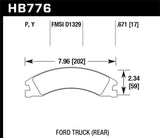 Hawk 08-14 Ford E-150/E-250 / 08-16 Ford E-350 Super Duty LTS Street Rear Brake Pads - HB776Y.671