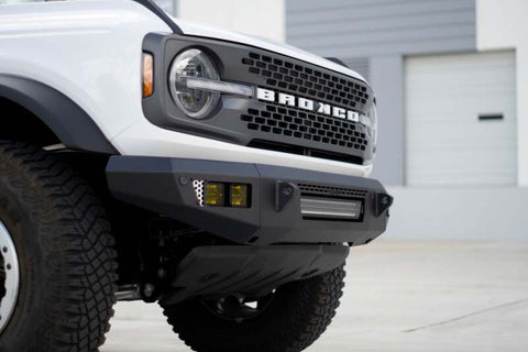 DV8 Offroad 2021+ Ford Bronco Front Bumper V2 - OE Plus Series (Works w/o ACC Relocation) - FBBR-06