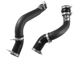 aFe BladeRunner 3in Black Intercooler Tubes Hot & Cold Side Kit for 13-14 Dodge RAM Diesel 6.7L (td) - 46-20134-B