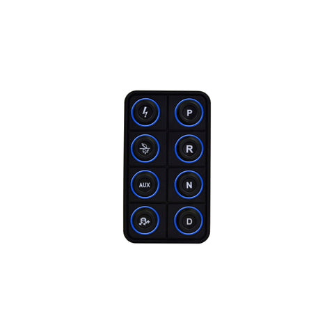 AEM EV 8 Button Keypad CAN Based Programmable Backlighting - 30-8400