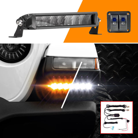 XK Glow Razor Light Bar Fog + Strobe Kit 10in - XK064010-FS-KIT