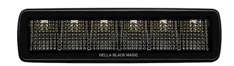 Hella Universal Black Magic 6 L.E.D. Mini Light Bar - Flood Beam - 358176201
