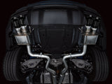 AWE 2024 Ford Mustang GT Fastback S650 RWD SwitchPath Cat-Back Exhaust w/ Quad Diamond Black Tips - 3025-43650