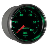 Autometer GS Series 2-1/16in Oil Pressure Gauge 100PSI Electric Full Sweep - 3853