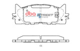 DBA 13-17 Lexus ES300h Front SSEV Street Series Brake Pads - DB1800SSEV