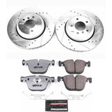 Power Stop 08-10 BMW 535i Rear Z26 Street Warrior Brake Kit - K2940-26