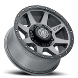 ICON Rebound 17x8.5 8x170 6mm Offset 5in BS 125mm Bore Titanium Wheel - 1817858150TT
