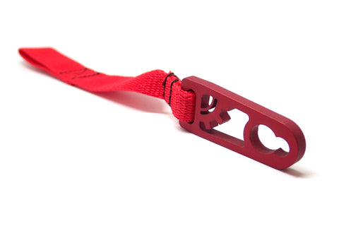 BuiltRight Industries 09-20 Ford F-150/Raptor (09-14 SuperCrew Only) Rear Seat Release - Red Strap - 100113