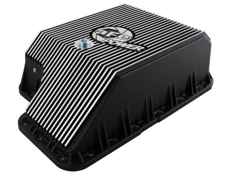 afe Transmission Pan (Black); Ford Diesel Trucks 03-10 V8-6.0/6.4L (td) - 46-70122-1