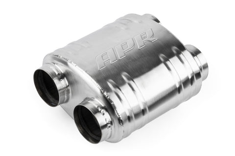 APR Premium Sound Absorption Muffler - Dual 70mm (2.75in) Oval Body (217x134x210) - MUH0011