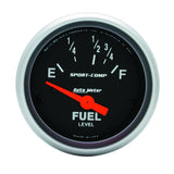 Autometer Sport Comp 52mm 16-158 Ohms Electronic Fuel Level Gauge - 3318