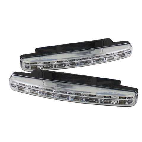 Xtune Universal Drl 8 White LED Lights Chrome CBL-DRL-8LED-C - 5031518