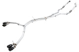 AWE Tuning Audi B9 S5 Sportback Track Edition Exhaust - Non-Resonated (Black 102mm Tips) - 3010-43062