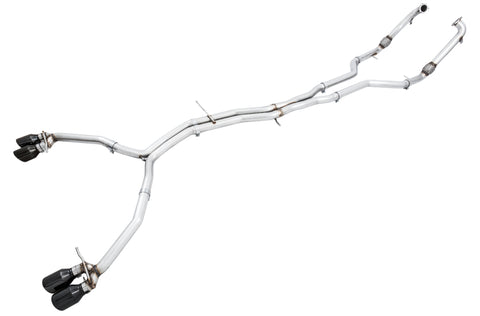 AWE Tuning Audi B9 S5 Sportback Track Edition Exhaust - Non-Resonated (Black 102mm Tips) - 3010-43062