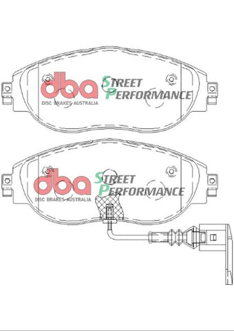 DBA 13-21 Volkswagen Golf R (MK7) SP Performance Front Brake Pads - DB8849SP