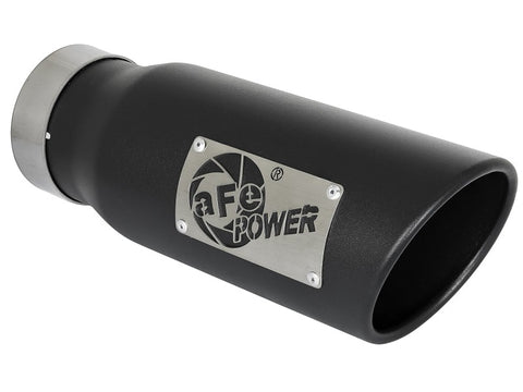 aFe Vulcan 3in 304 SS Cat-Back Exhaust 2021 Ford F-150 V6 2.7L/3.5L (tt)/V8 5.0L w/ Black Tips - 49-33126-B