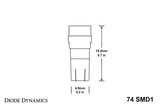 Diode Dynamics 74 SMD1 LED - Green (Pair) - DD0120P
