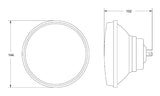 Hella Vision Plus 5-3/4in Round Conversion Headlamp High/Low Beam - Single Lamp - 002850871