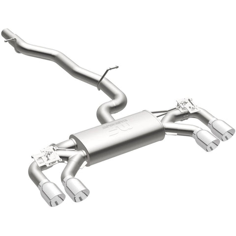 MagnaFlow Sys C/B 2015-2017 Volkswagen Golf R 3in Polished SS Quad Tip Split Rear Exit - 19165