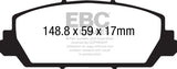 EBC 12+ Acura RDX 3.5 Yellowstuff Front Brake Pads - DP41896R
