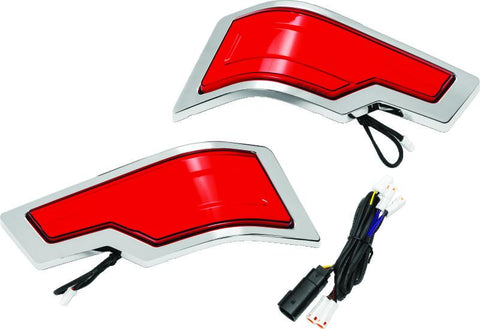 Kuryakyn Tracer Tour Pak Rear Lights Chrome Red Lens - 2954