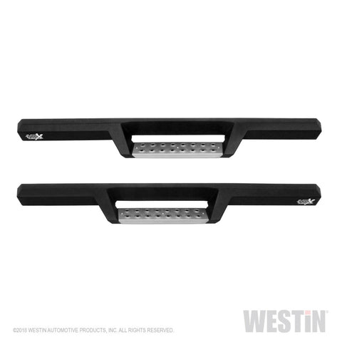 Westin 07-18 Jeep Wrangler JK 2dr. HDX Stainless Drop Nerf Step Bars - Tex. Blk - 56-133152