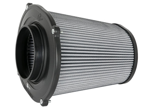 aFe Quantum Pro DRY S Air Filter Flat Top - 5in Flange x 9in Height - 21-90098