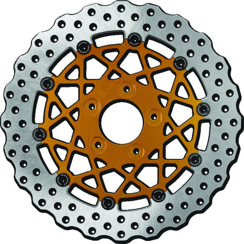 Performance Machine Disc/Carr Speedstar 11.8in x .20 FF No O/S Rr - Gold Ano - 0133-1810S-G