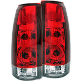 ANZO 1999-2000 Cadillac Escalade Taillights Red/Clear - New Gen - 211140