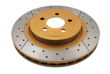 DBA 09-20 Dodge Challenger Front Drilled & Slotted Street Series Rotor - 2438X