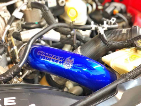 Sinister Diesel 2008-2010 Ford 6.4L Powerstroke Hot Side Charge Pipe - SD-INTRPIPE-6.4-HOT