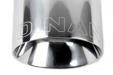 Dinan Double-Walled 4.5in Clamp-On Exhaust Tip - Polished - 4.5in Outlet / 3in Inlet - D663-0639-BOX