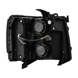 AlphaRex 07-13 Chevy 1500HD PRO-Series Proj Headlight Plank Style Gloss Blk w/Activ Light/Seq Signal - 880206