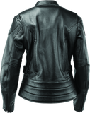 River Road Race Leather Jacket Black Womens - Small - 094363