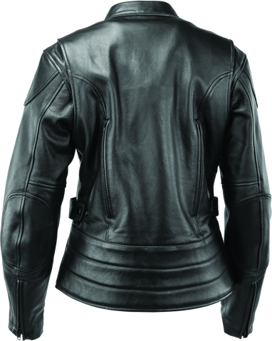 River Road Race Leather Jacket Black Womens - Small - 094363