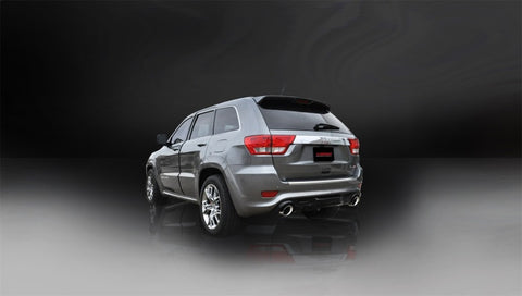 Corsa 2012-2013 Jeep Grand Cherokee 6.4L V8 Polished Sport Cat-Back Exhaust - 14466